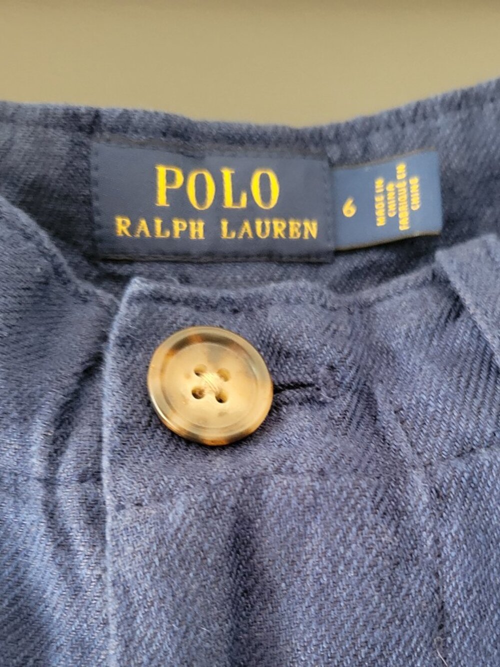 Y2K Vintage Polo Ralph Lauren Pants Blue Utility Pocket Workwear 100% Linen - Picture 10 of 13